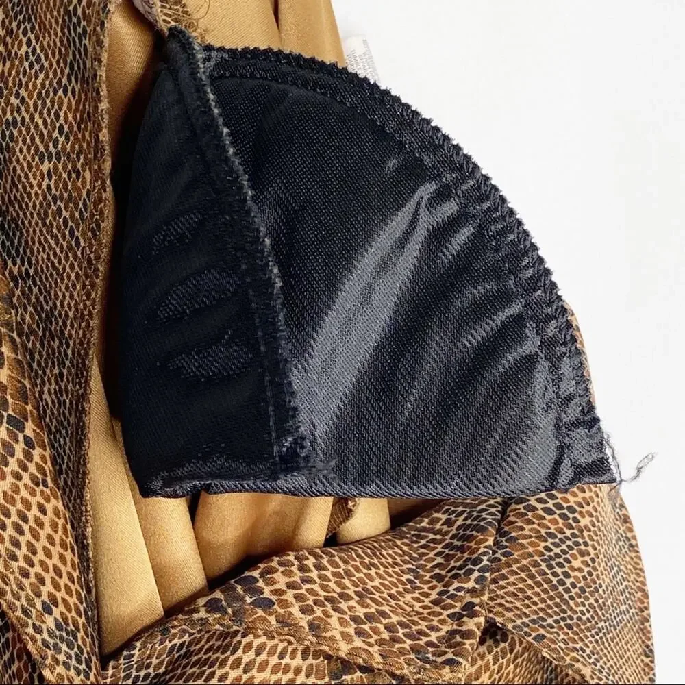 Vintage Briggs Petite Animal Print Snake Blazer Jacket Medium